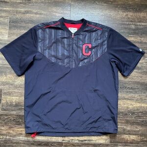 Cleveland Guardians Majestic Base 1/4 Zip Dugout Bullpen Windbreaker Jacket XL